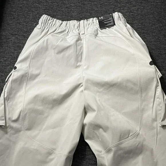 Under Armour Pants Mens Medium White UA Unstoppable Utility Cargo Polyester